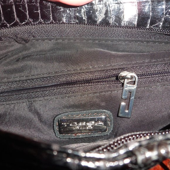 Tosca Blu Snakeskin Suede Purse - Picture 9 of 9